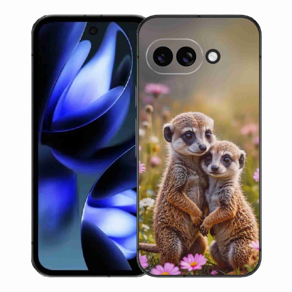 Gélový kryt mmCase na Google Pixel 9a - surikatí duo