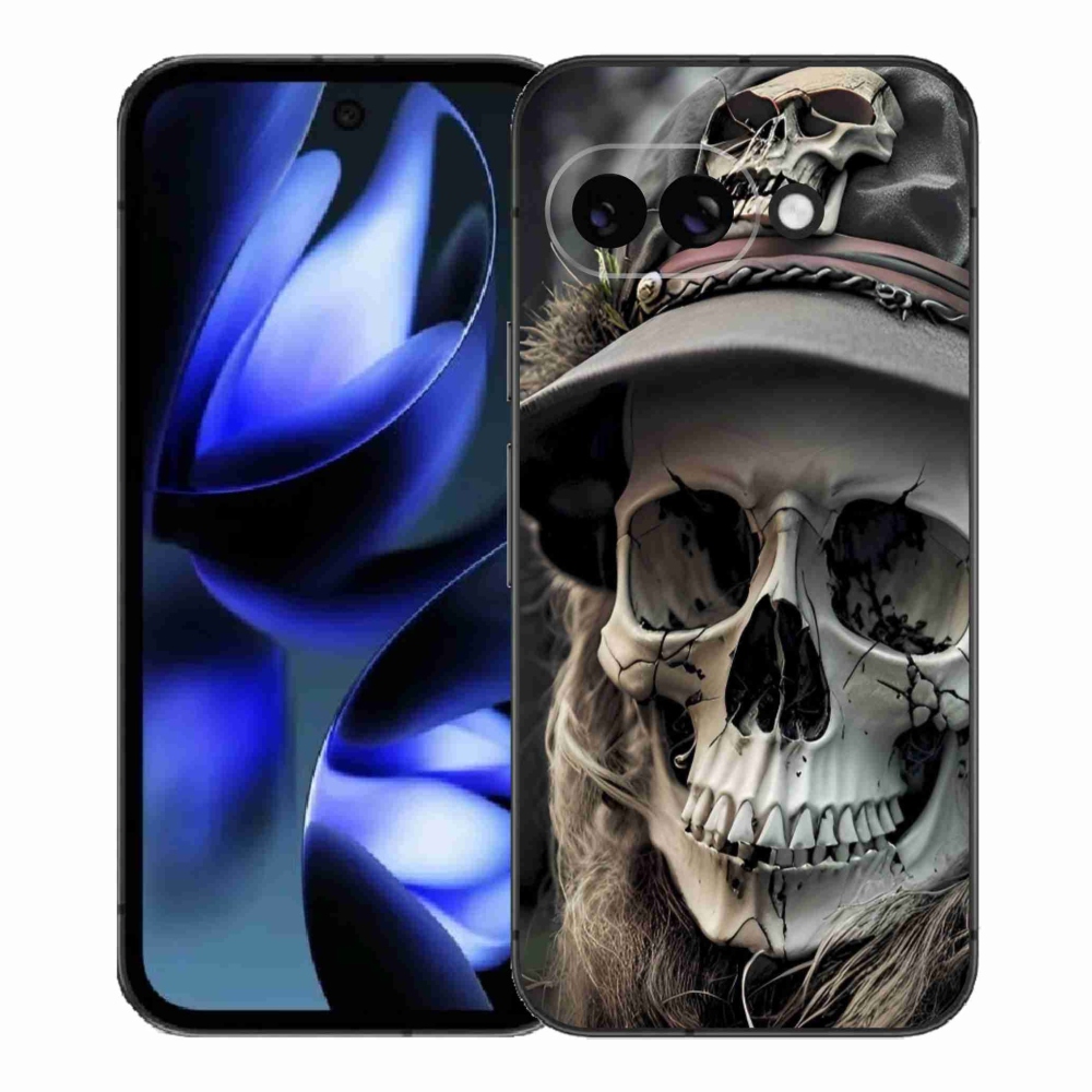Gélový kryt mmCase na Google Pixel 9a - temná lebka