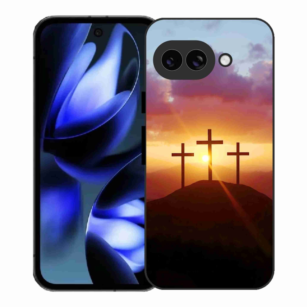 Gélový kryt mmCase na Google Pixel 9a - tri kríža