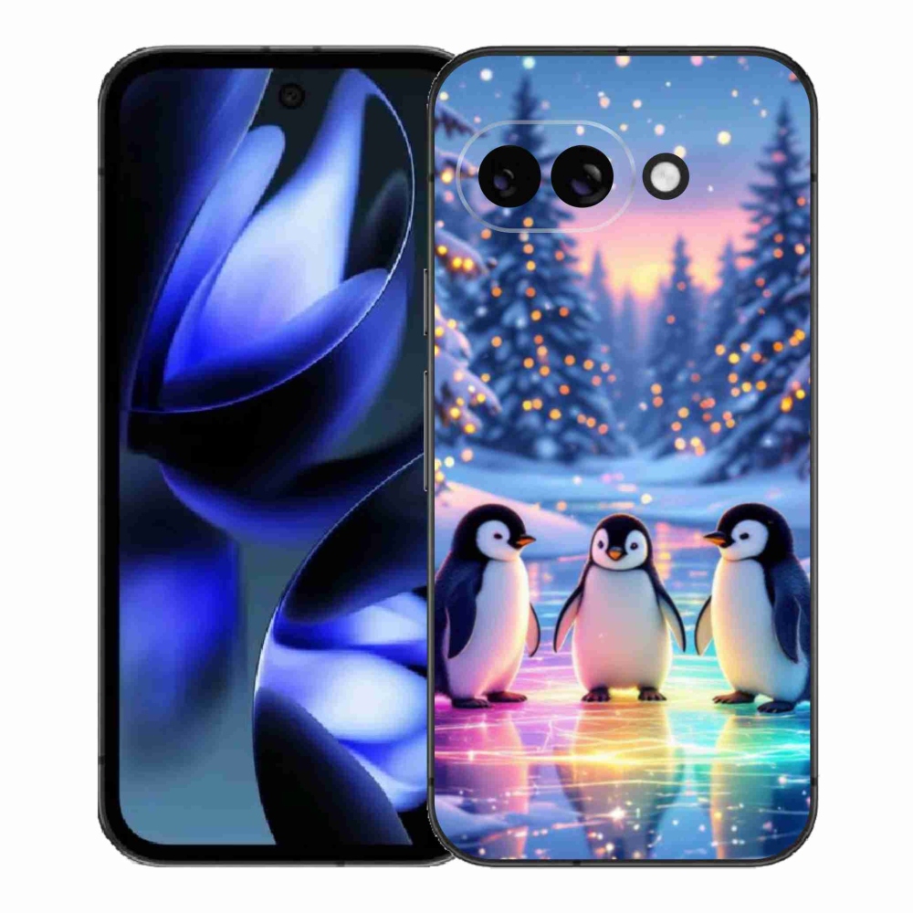 Gélový kryt mmCase na Google Pixel 9a - tučniaky
