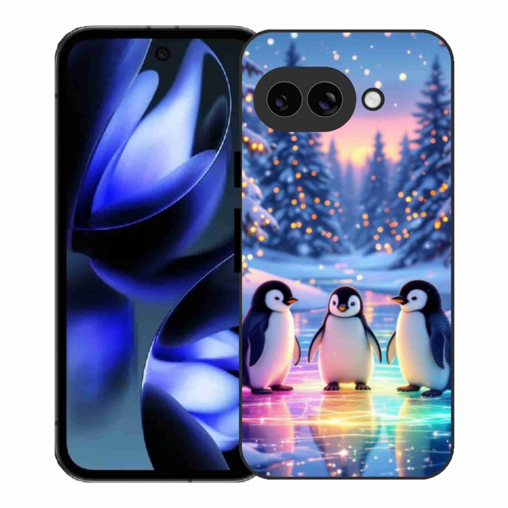 Gélový kryt mmCase na Google Pixel 9a - tučniaky