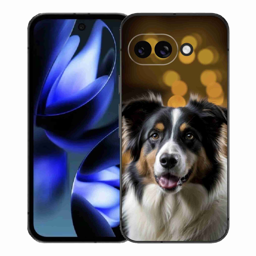 Gélový kryt mmCase na Google Pixel 9a - usmievavý austrálsky ovčiak