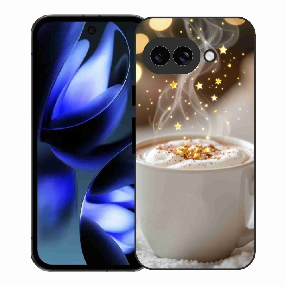 Gélový kryt mmCase na Google Pixel 9a - vianočný horúci nápoj