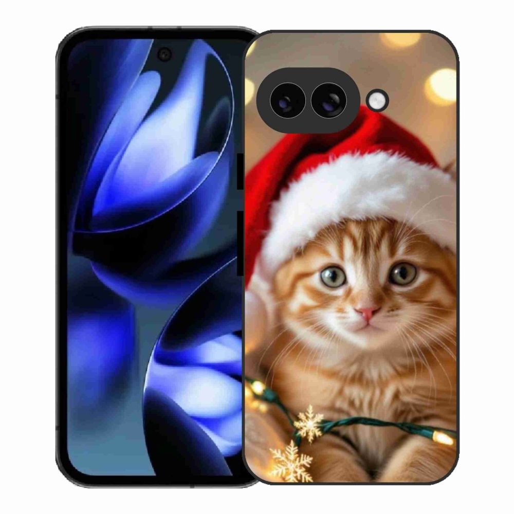 Gélový kryt mmCase na Google Pixel 9a - vianočné mačiatko