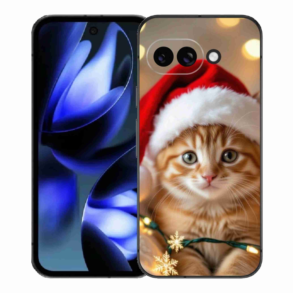 Gélový kryt mmCase na Google Pixel 9a - vianočné mačiatko