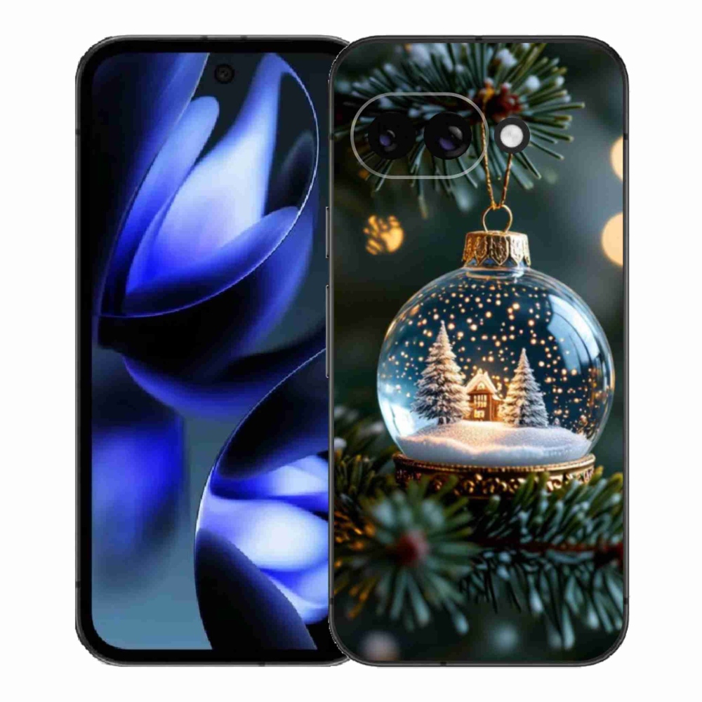 Gélový kryt mmCase na Google Pixel 9a - vianočné gule 2