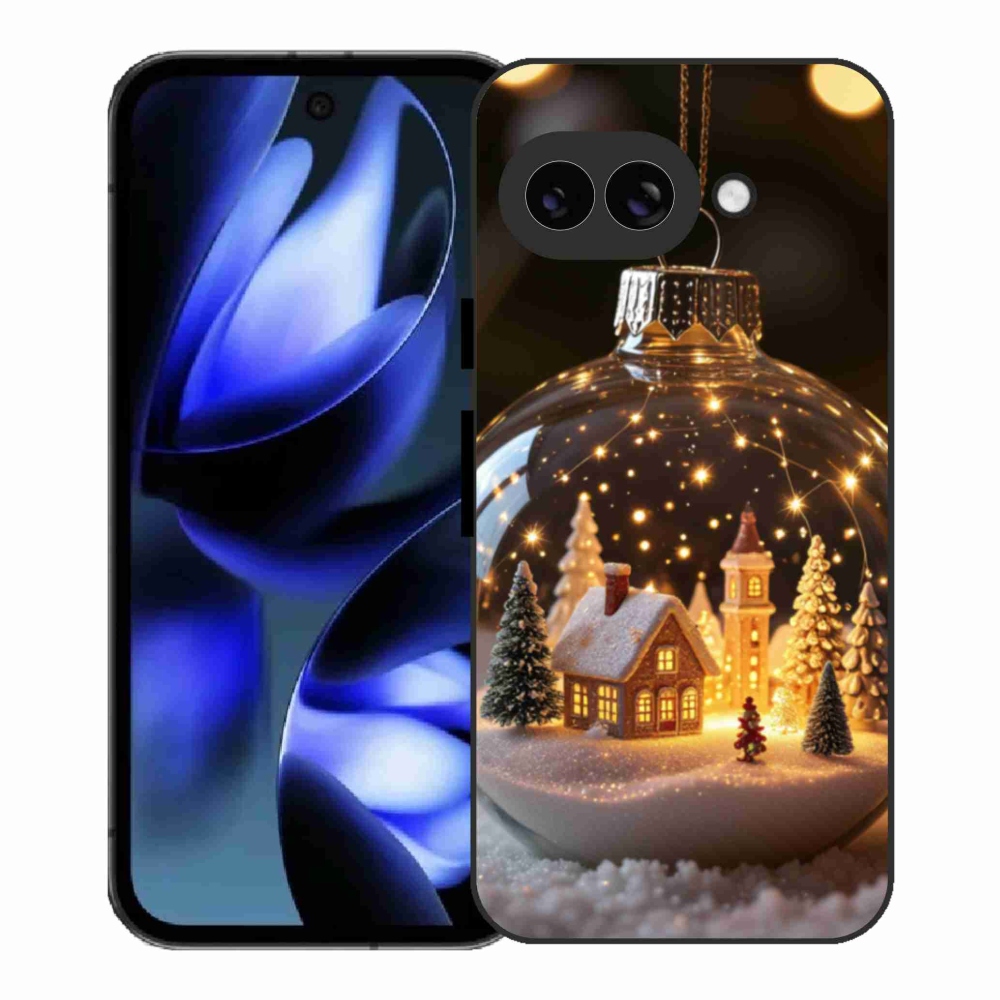 Gélový kryt mmCase na Google Pixel 9a - vianočné gule 3