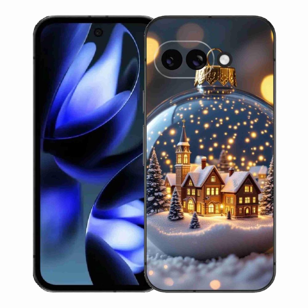 Gélový kryt mmCase na Google Pixel 9a - vianočné gule 4