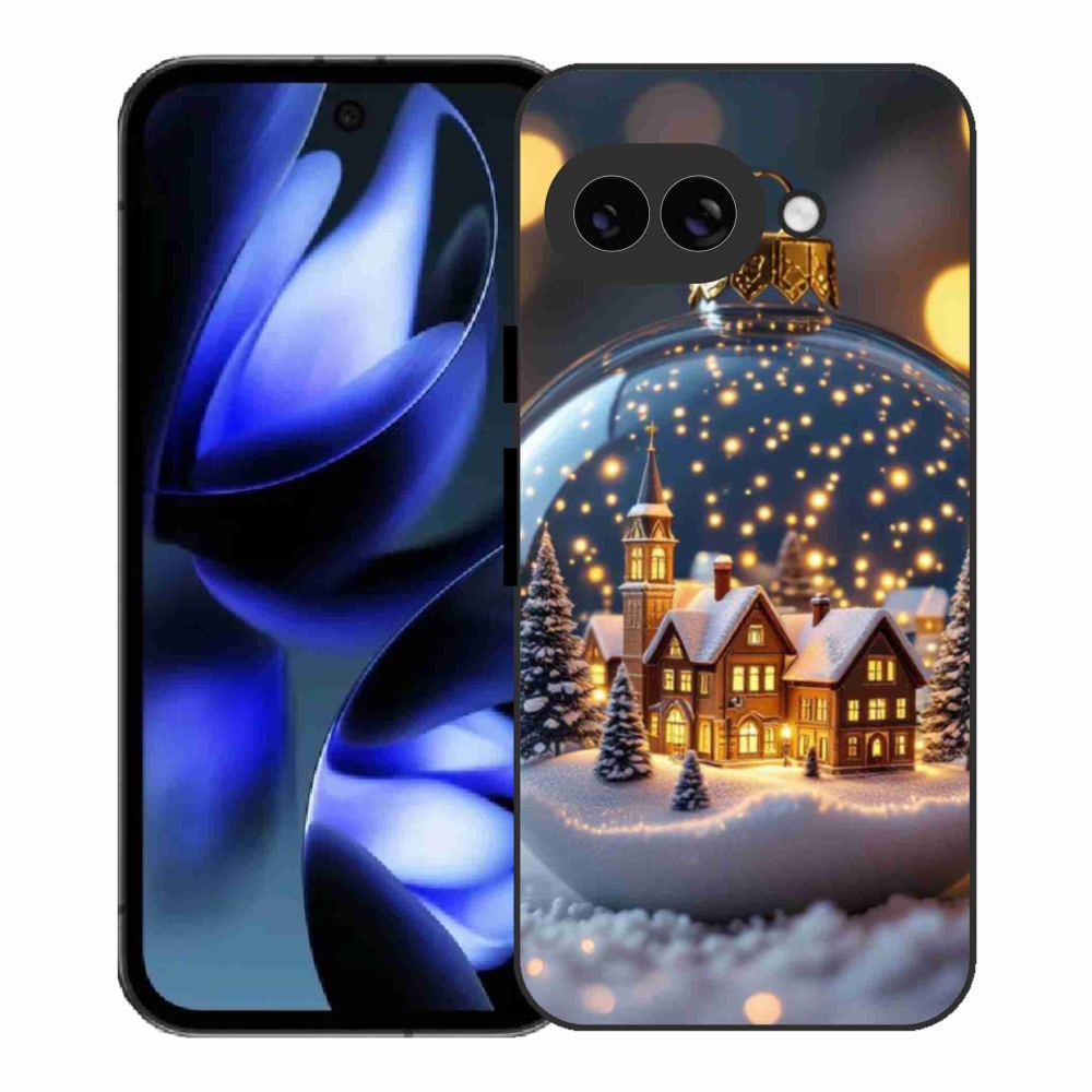 Gélový kryt mmCase na Google Pixel 9a - vianočné gule 4