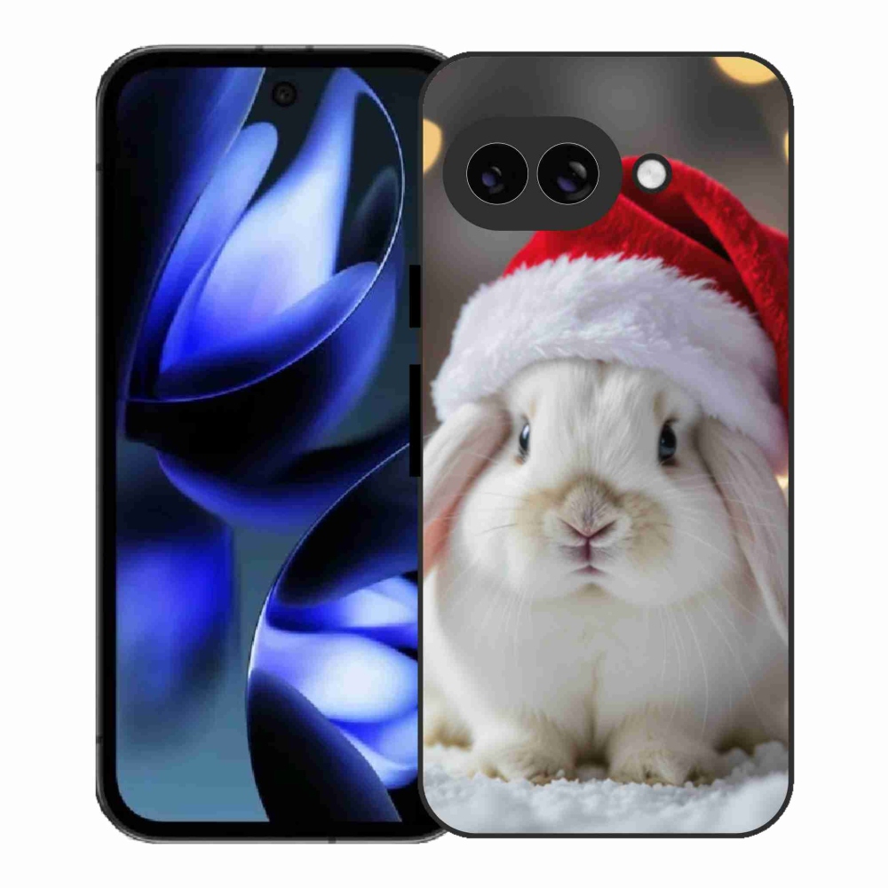 Gélový kryt mmCase na Google Pixel 9a - vianočný králik