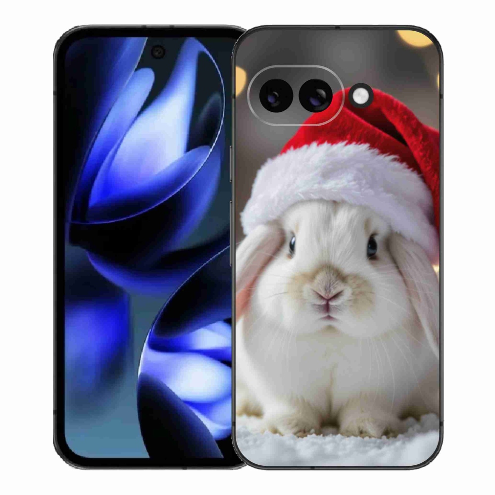 Gélový kryt mmCase na Google Pixel 9a - vianočný králik