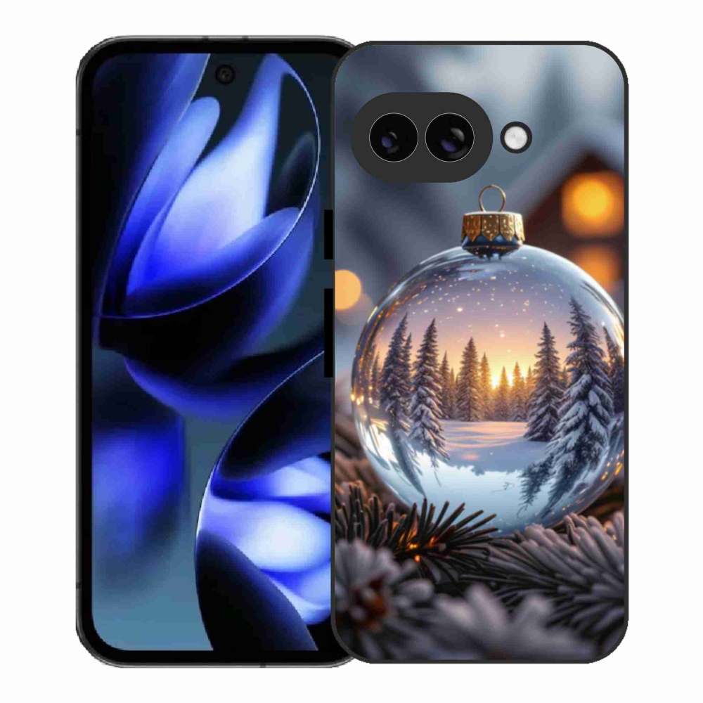 Gélový kryt mmCase na Google Pixel 9a - vianočná ozdoba