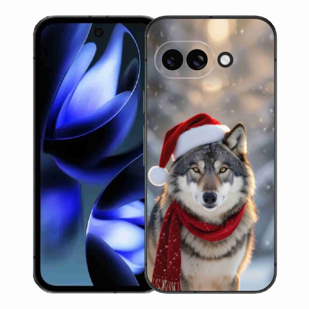 Gélový kryt mmCase na Google Pixel 9a - vianočný vlk