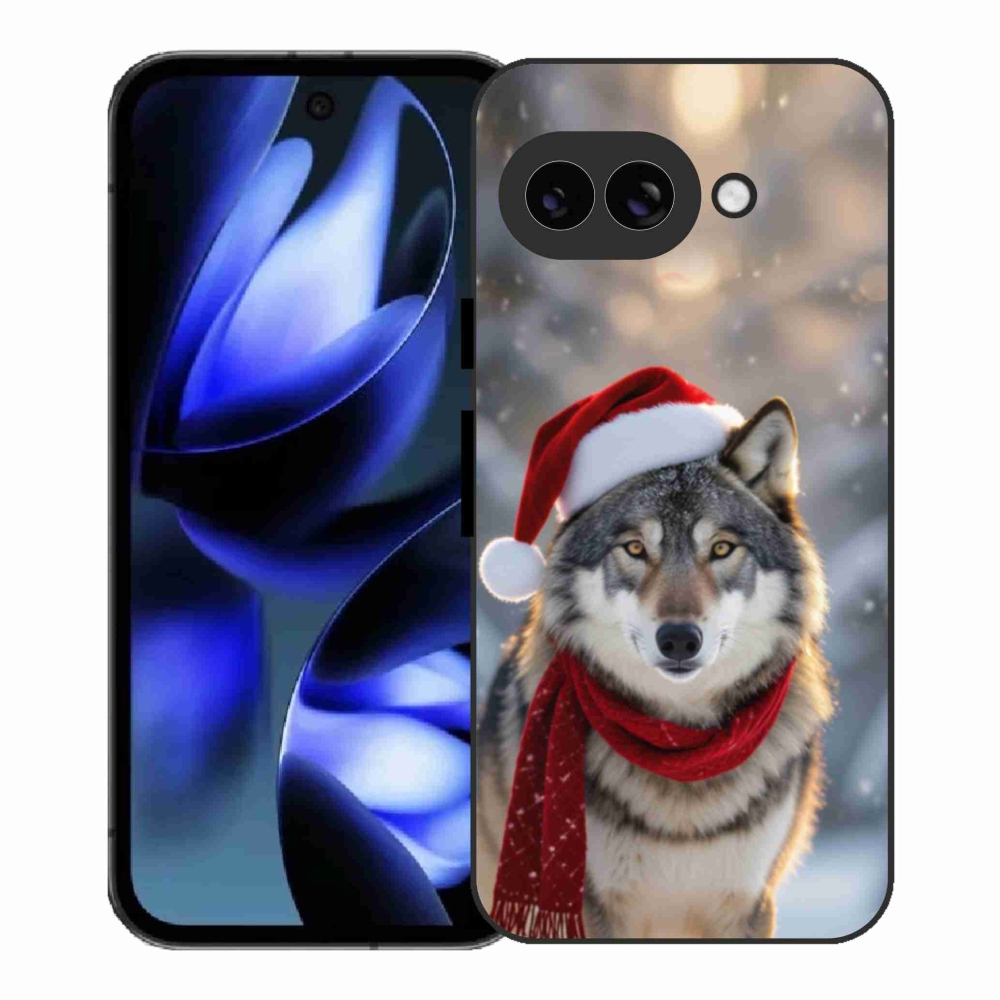 Gélový kryt mmCase na Google Pixel 9a - vianočný vlk