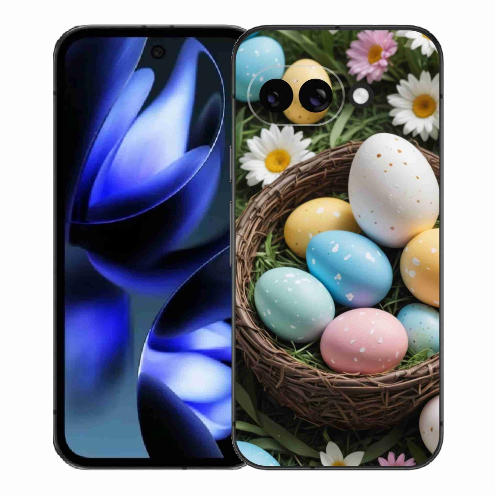 Gélový kryt mmCase na Google Pixel 9a - veľkonočné vajíčka 2