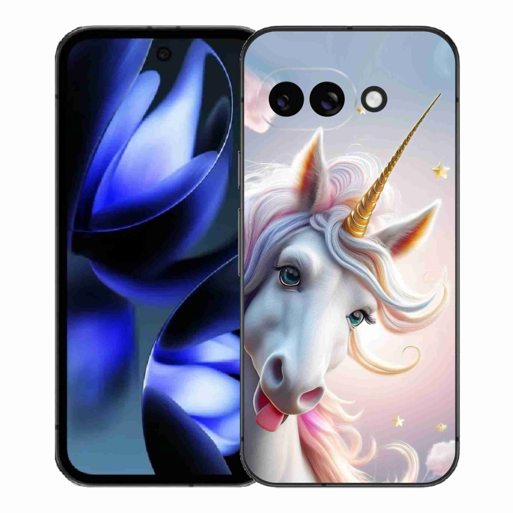 Gélový kryt mmCase na Google Pixel 9a - veselý jednorožec