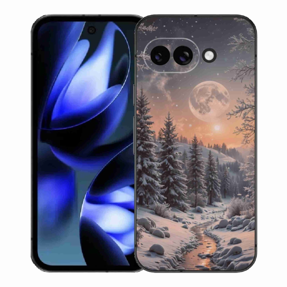 Gélový kryt mmCase na Google Pixel 9a - zimná krajina 2