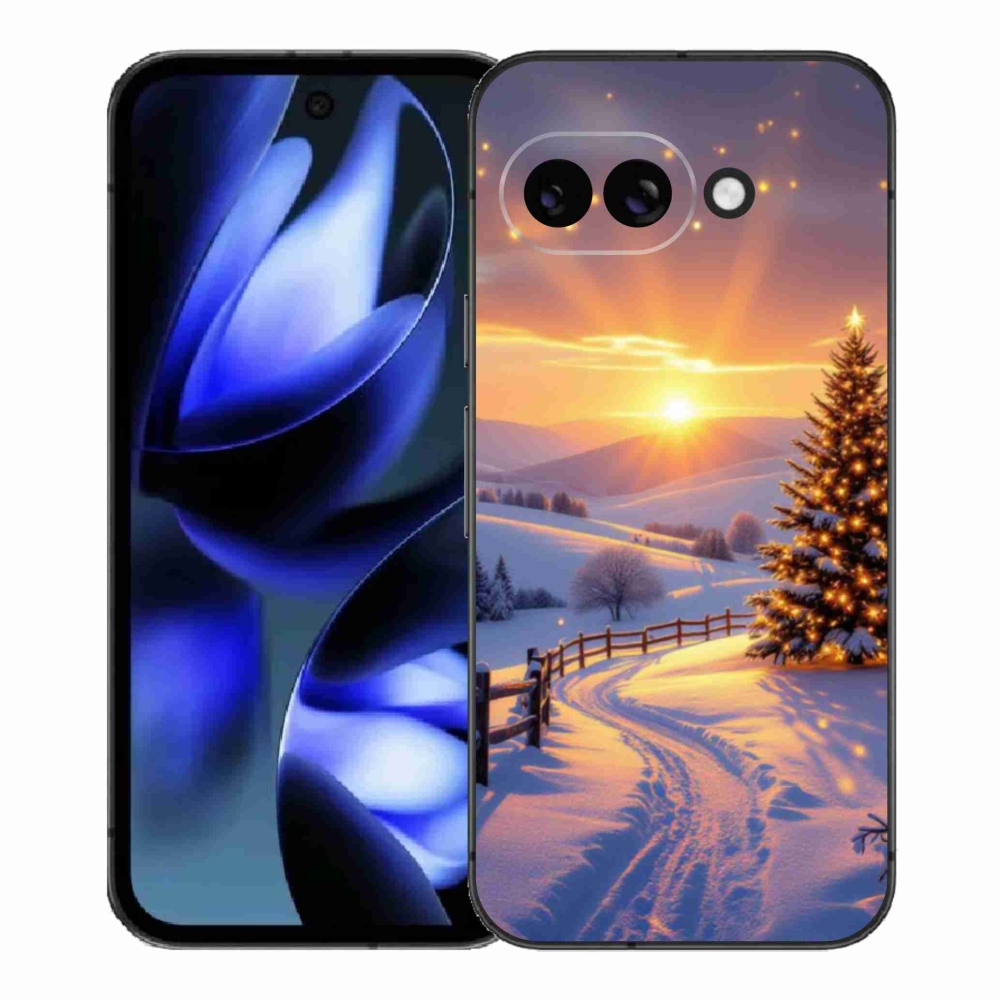 Gélový kryt mmCase na Google Pixel 9a - zimná krajina