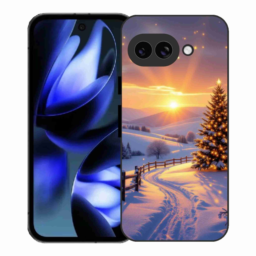 Gélový kryt mmCase na Google Pixel 9a - zimná krajina