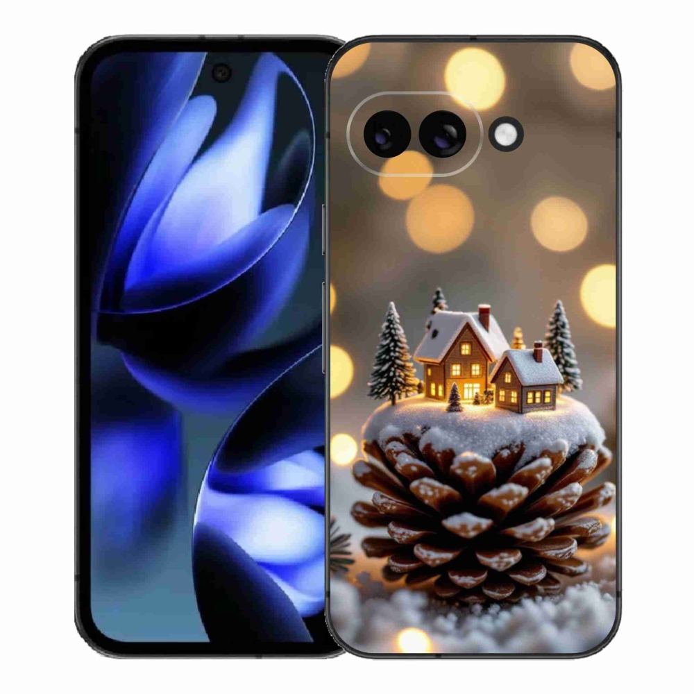 Gélový kryt mmCase na Google Pixel 9a - zimná dedinka