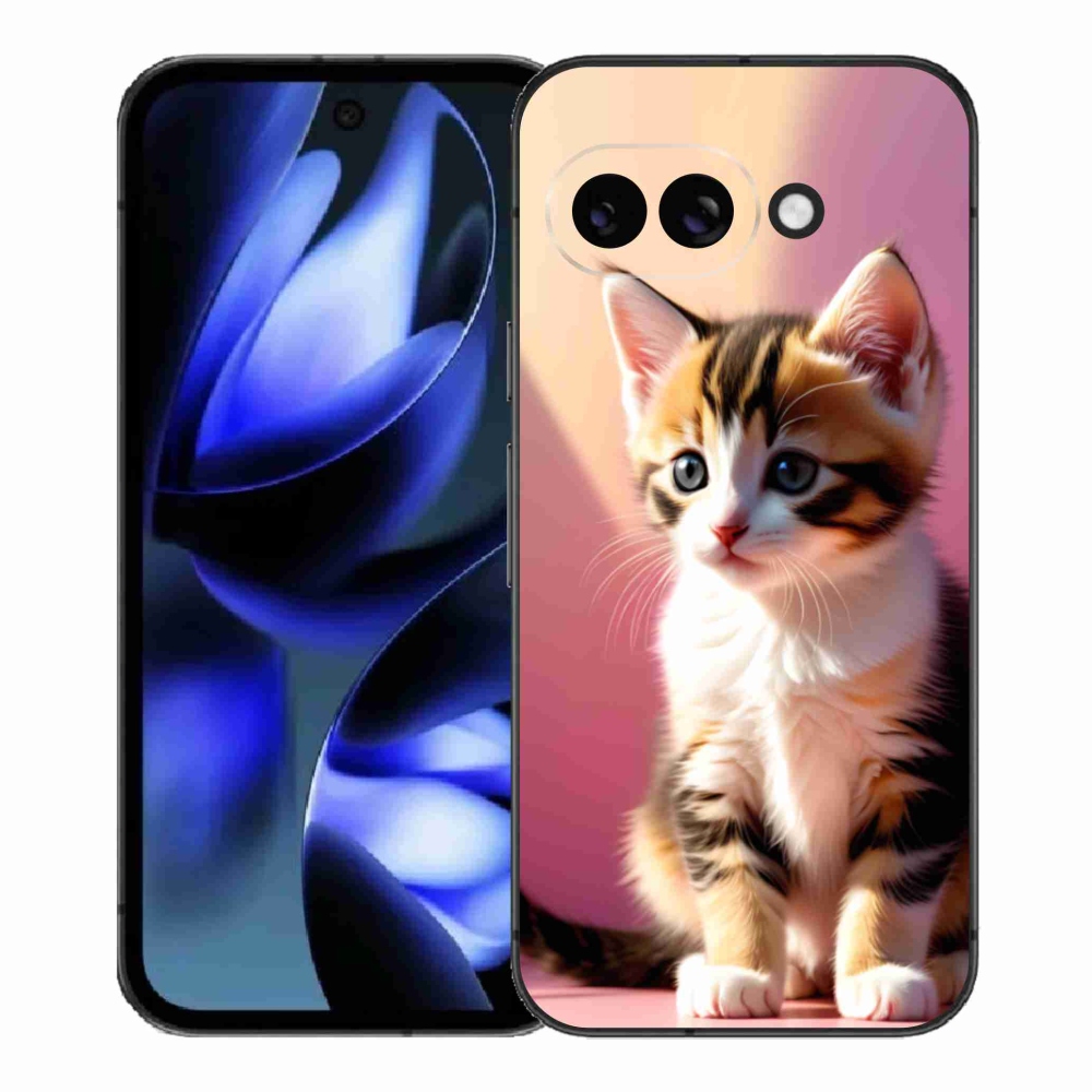 Gélový kryt mmCase na Google Pixel 9a - zvedavé mačiatko 2