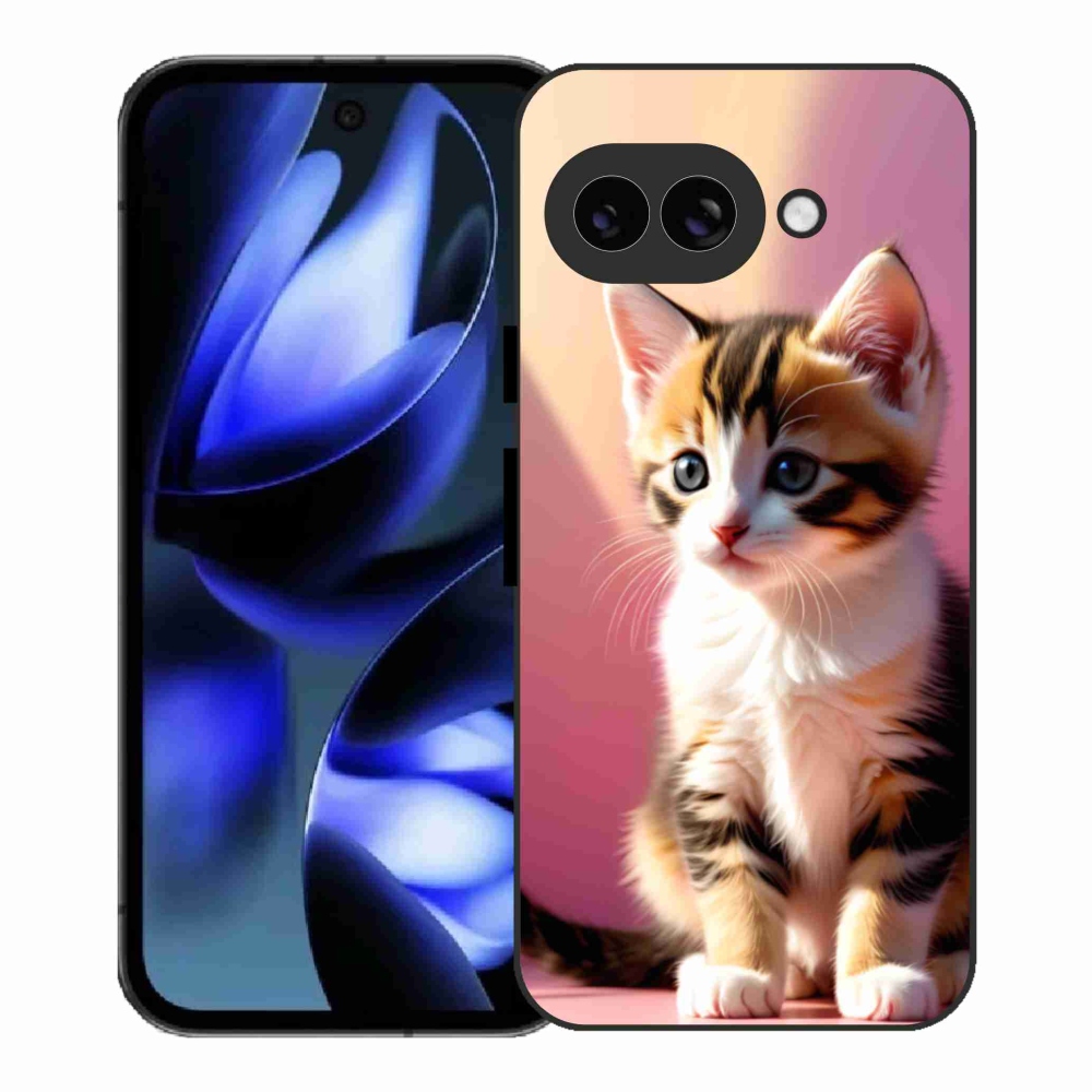 Gélový kryt mmCase na Google Pixel 9a - zvedavé mačiatko 2