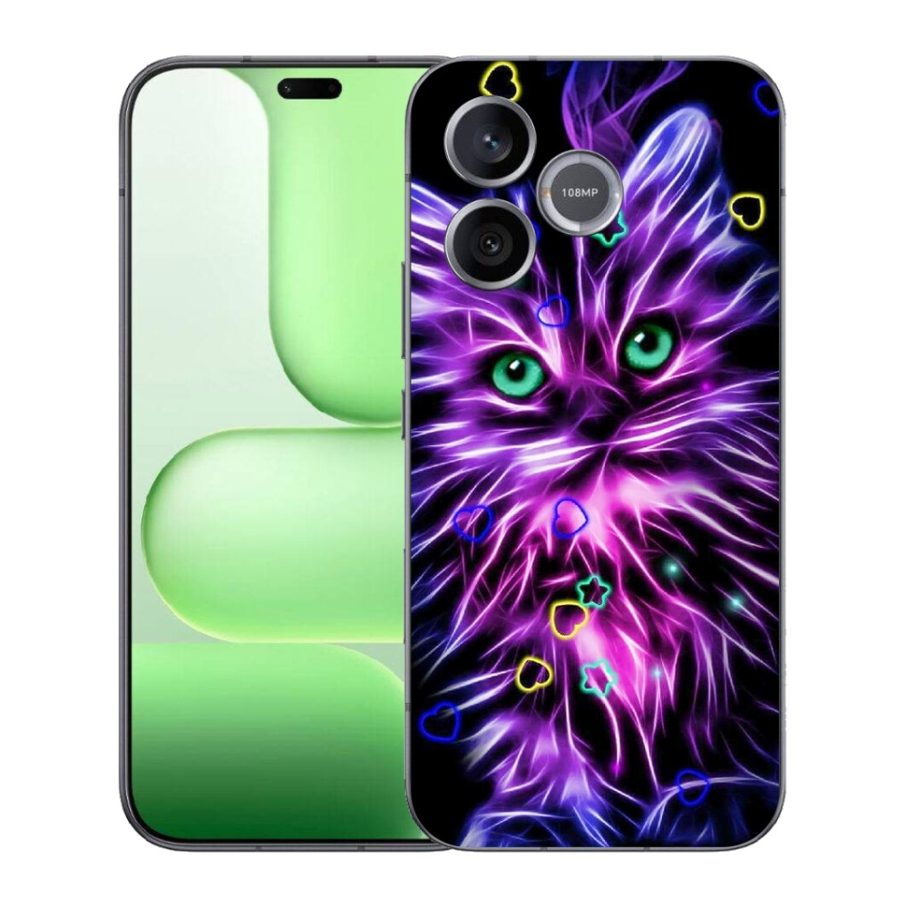 Gélový kryt mmCase na Honer 600 Lite - abstraktná mačka