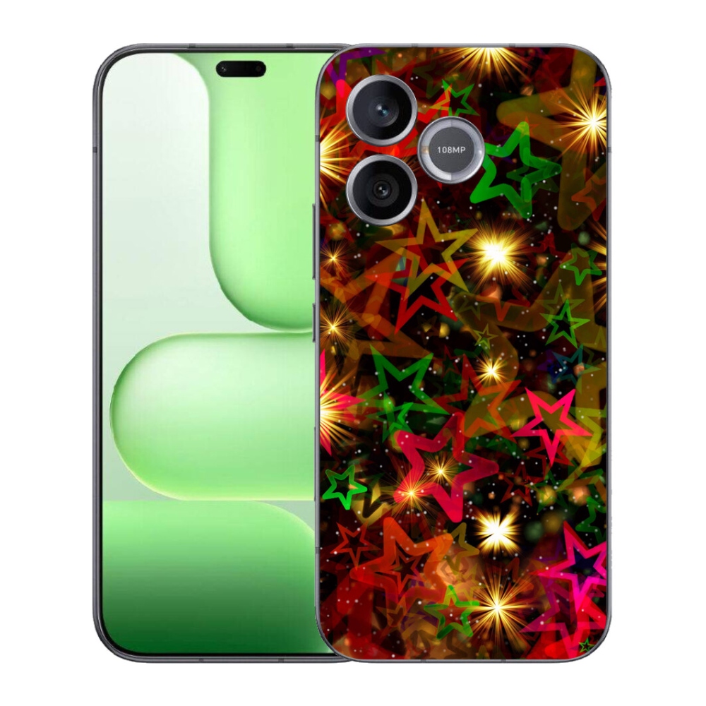 Gélový kryt mmCase na Honer 600 Lite - farebné hviezdičky