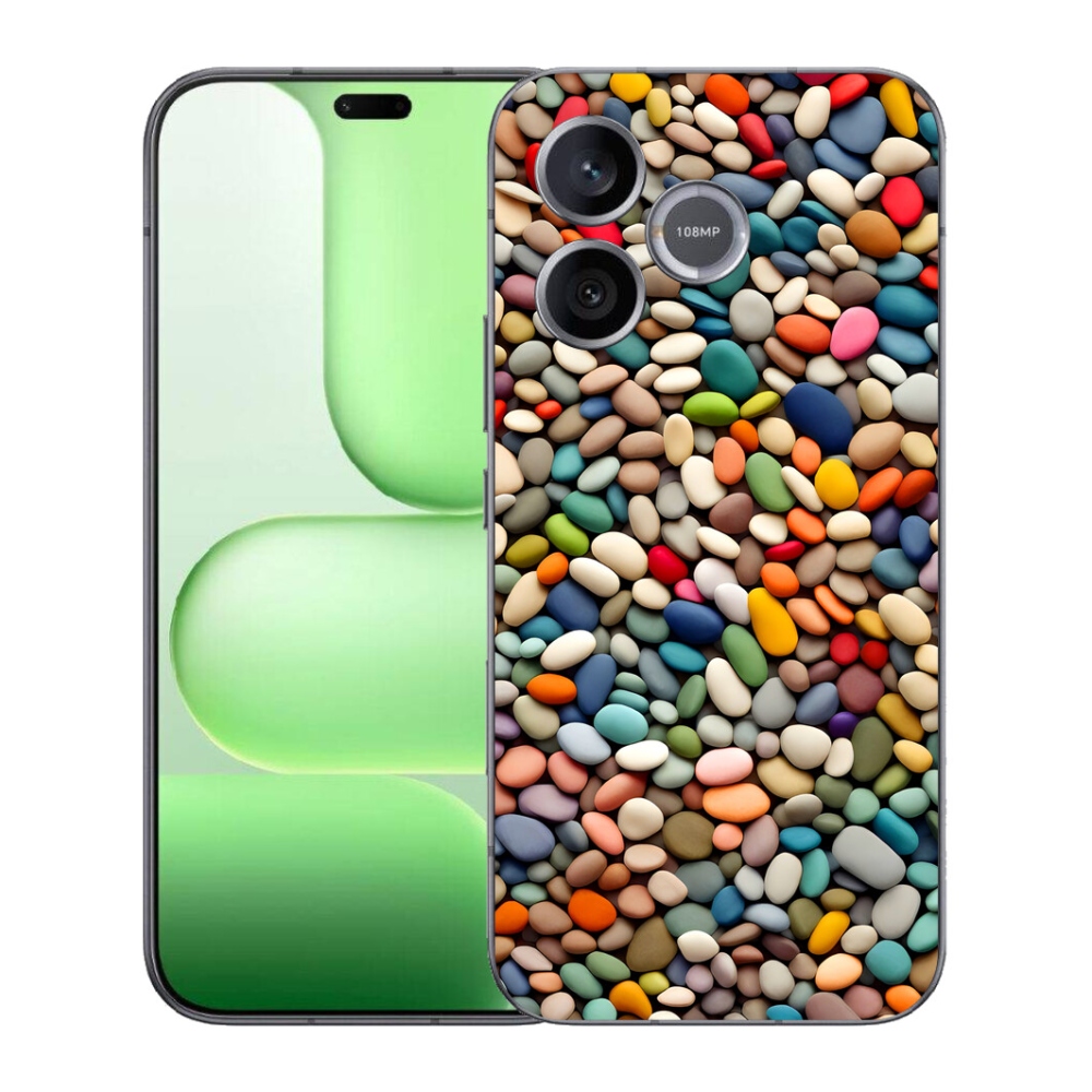 Gélový kryt mmCase na Honer 600 Lite - farebné kamienky 2