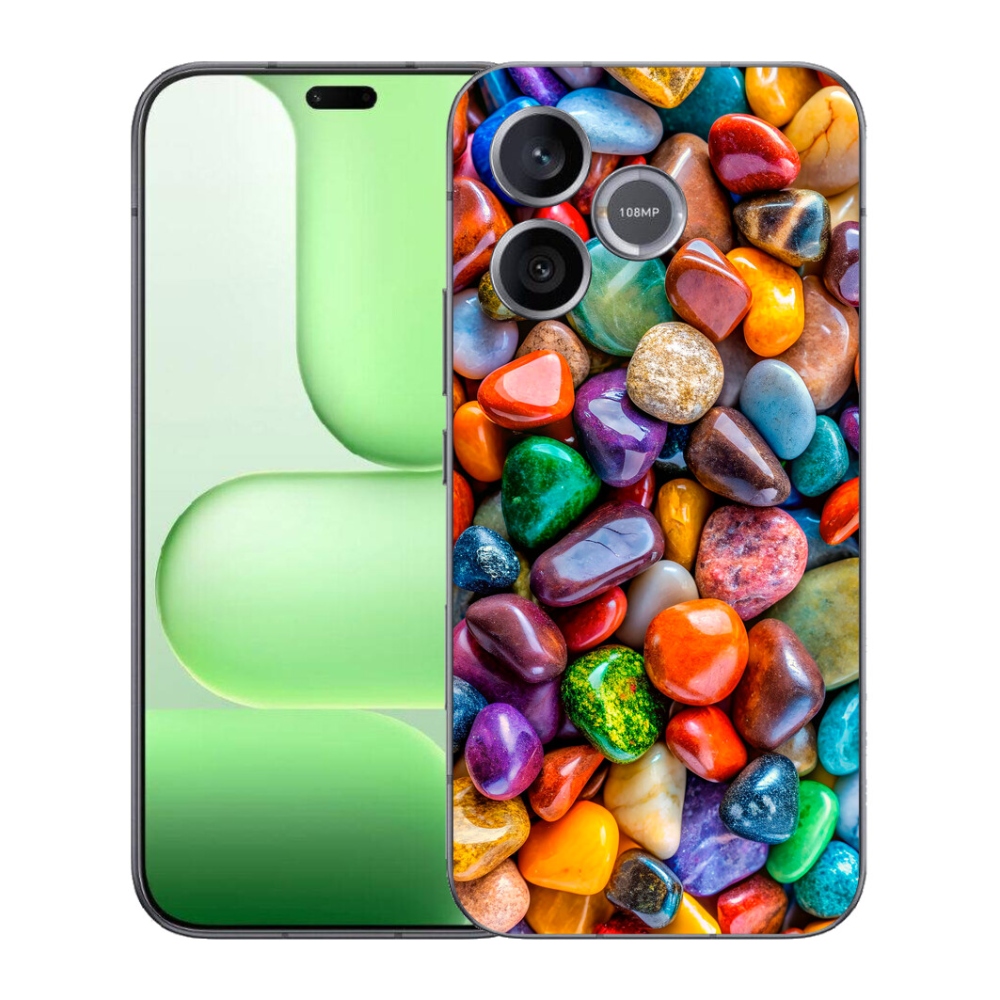 Gélový kryt mmCase na Honer 600 Lite - farebné kamienky