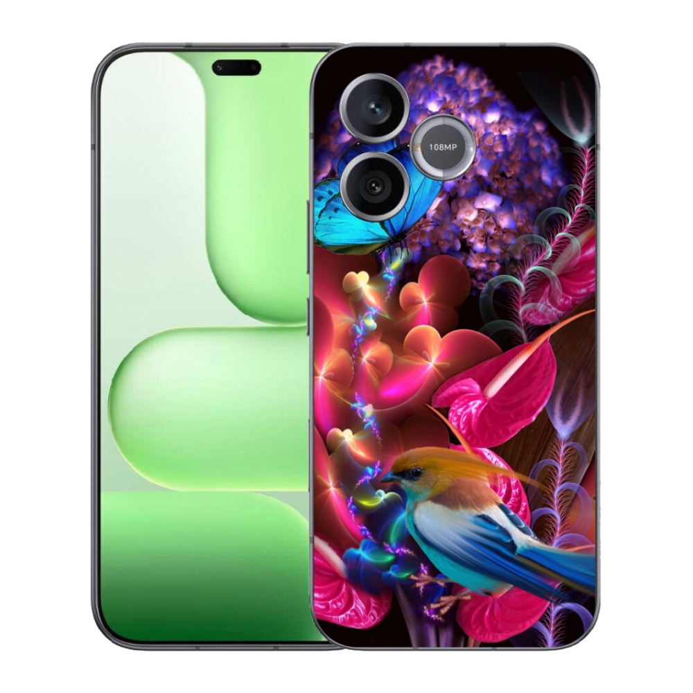 Gélový kryt mmCase na Honer 600 Lite - farebné kvety