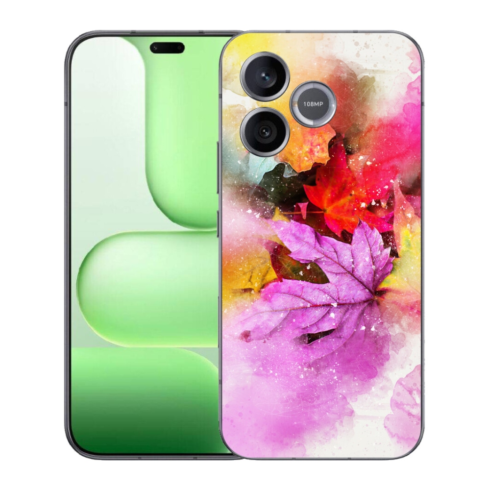 Gélový kryt mmCase na Honer 600 Lite - farebné listy