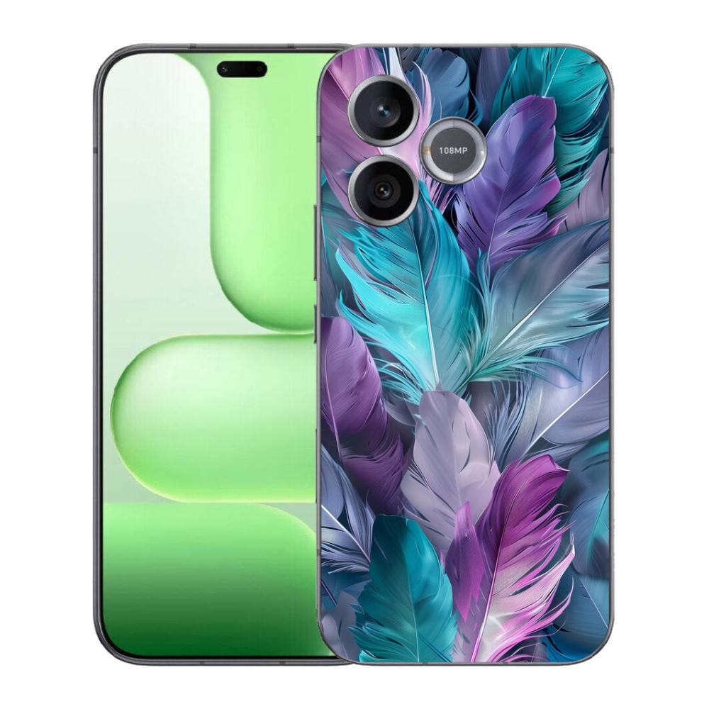 Gélový kryt mmCase na Honer 600 Lite - farebné perie 2