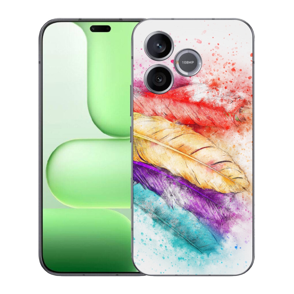 Gélový kryt mmCase na Honer 600 Lite - farebné perie