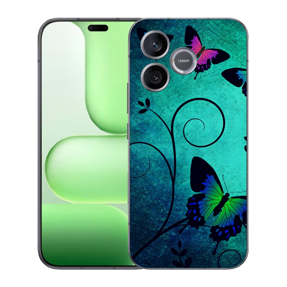 Gélový kryt mmCase na Honer 600 Lite - farební motýle
