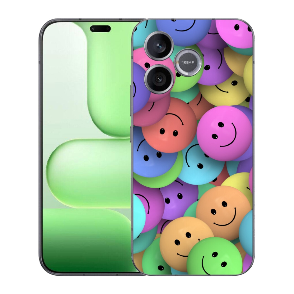Gélový kryt mmCase na Honer 600 Lite - farební smajlíci