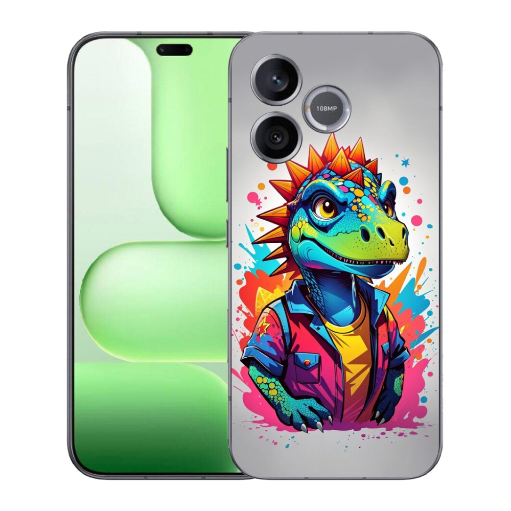 Gélový kryt mmCase na Honer 600 Lite - farebný dinosaurus