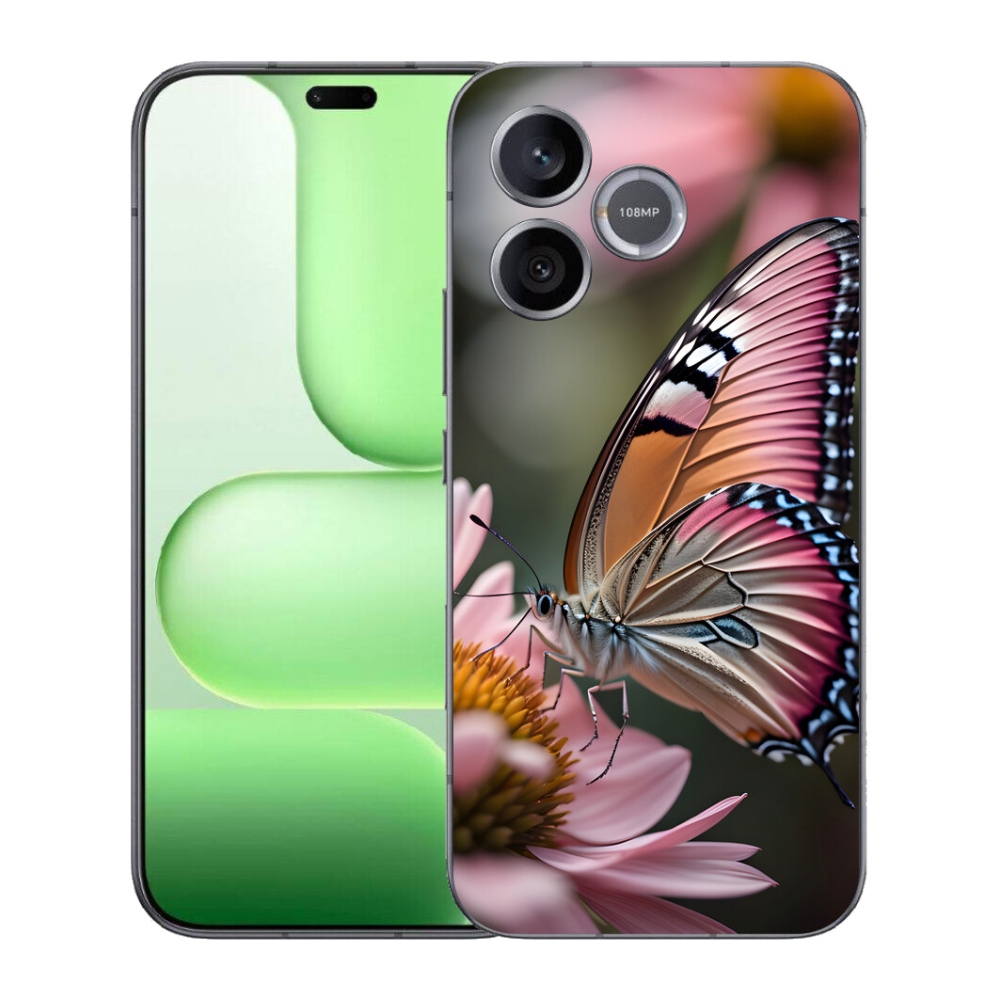 Gélový kryt mmCase na Honer 600 Lite - farebný motýľ