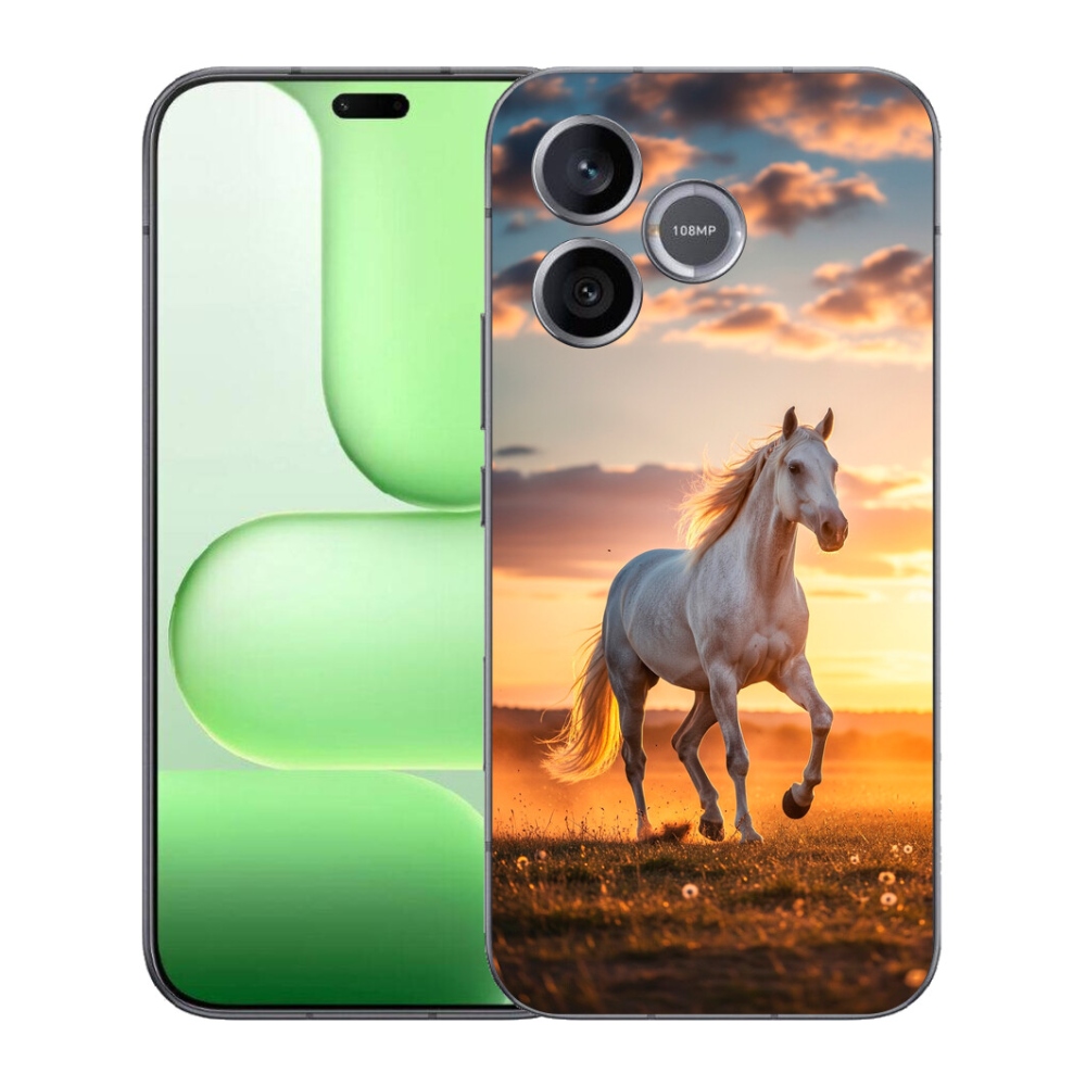 Gélový kryt mmCase na Honer 600 Lite - bežiaci biely kôň 2