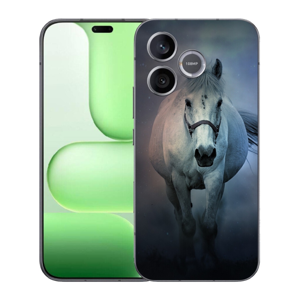 Gélový kryt mmCase na Honer 600 Lite - bežiaci biely kôň