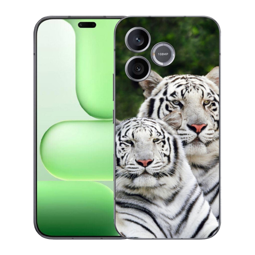 Gélový kryt mmCase na Honer 600 Lite - bieli tigre