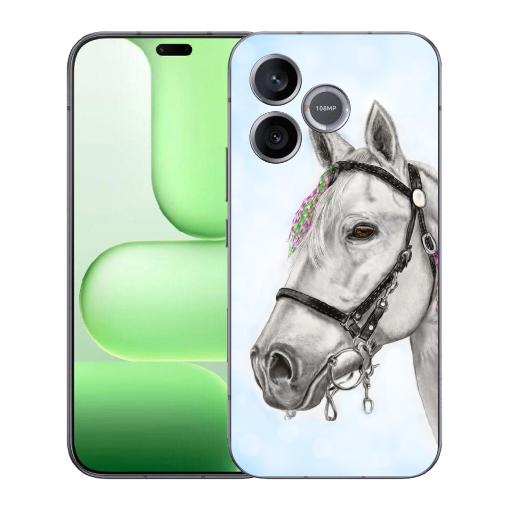 Gélový kryt mmCase na Honer 600 Lite - biely kôň 1