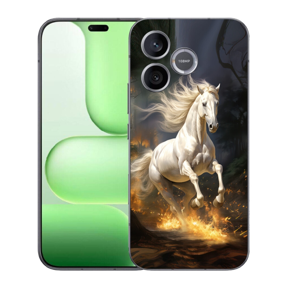 Gélový kryt mmCase na Honer 600 Lite - biely kôň 2