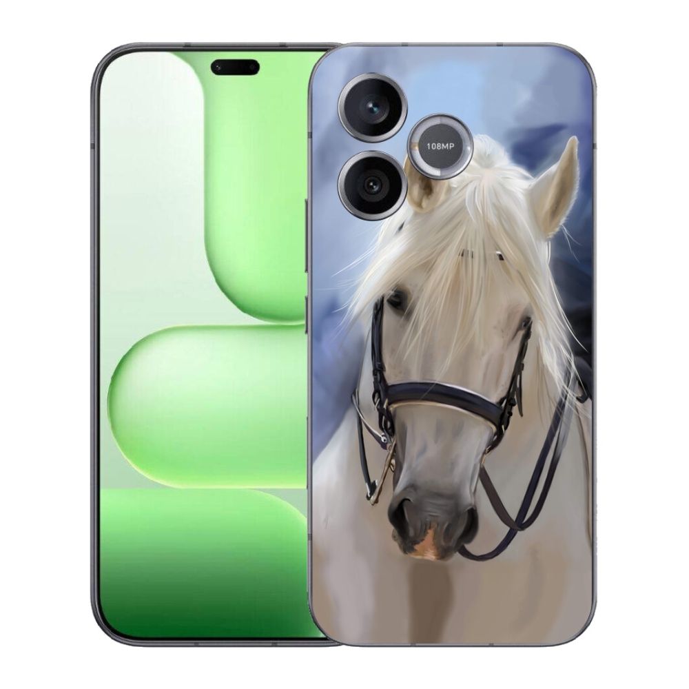 Gélový kryt mmCase na Honer 600 Lite - biely kôň