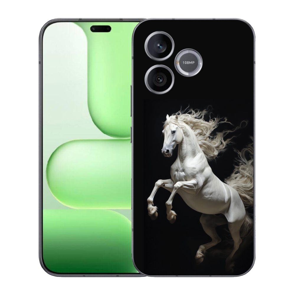 Gélový kryt mmCase na Honer 600 Lite - biely kôň 4