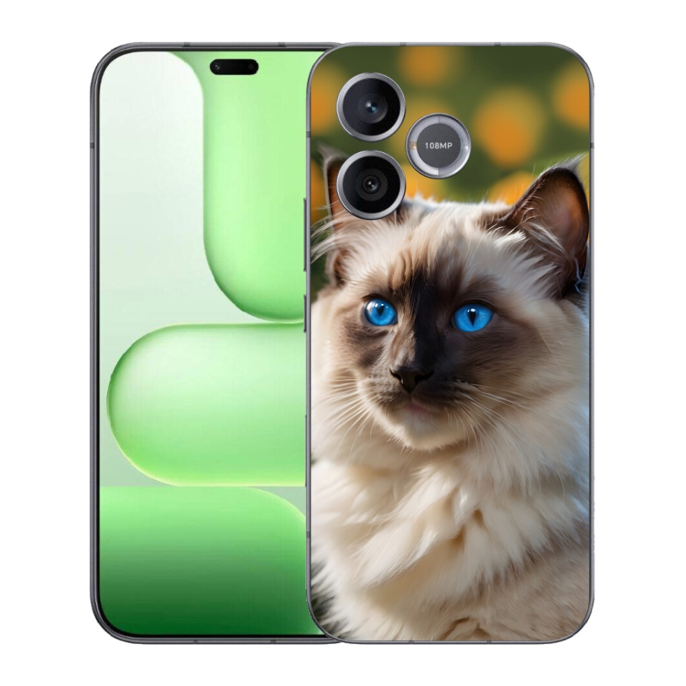 Gélový kryt mmCase na Honer 600 Lite - biely ragdoll