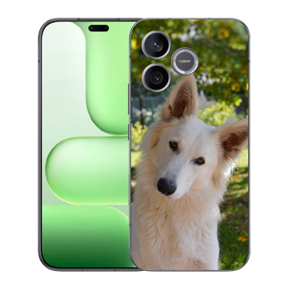 Gélový kryt mmCase na Honer 600 Lite - biely švajčiarsky ovčiak 1