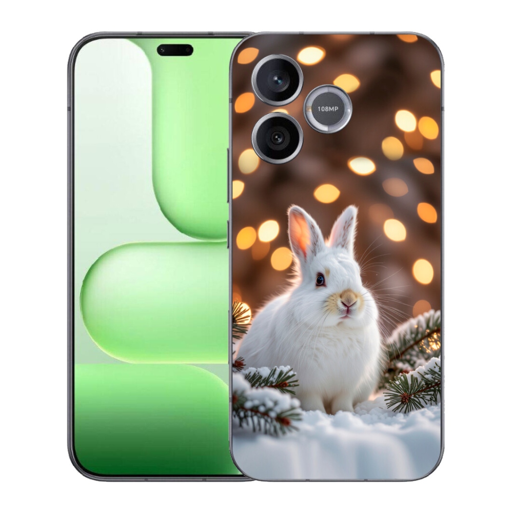 Gélový kryt mmCase na Honer 600 Lite - biely zajac