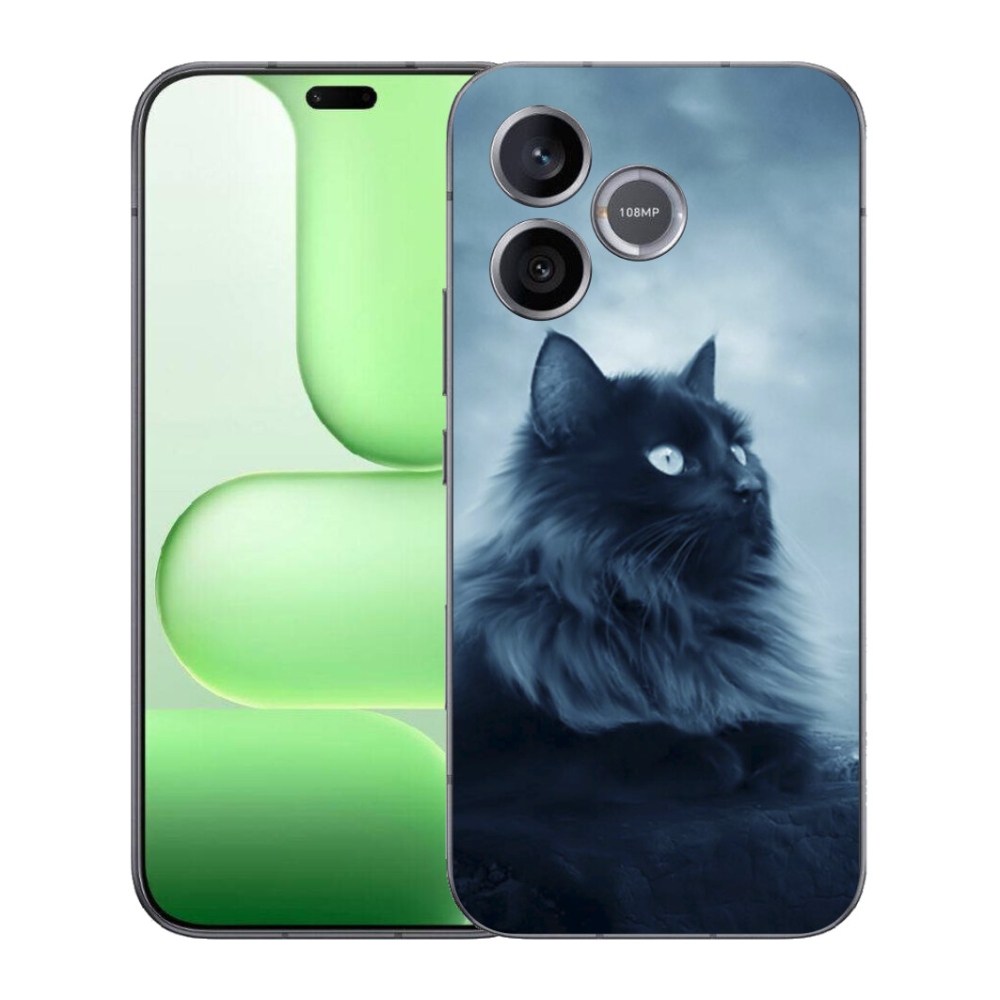 Gélový kryt mmCase na Honer 600 Lite - čierna mačka 1