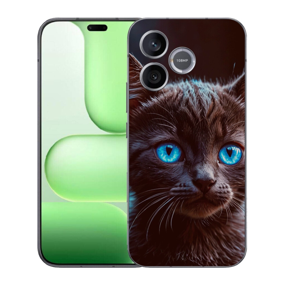 Gélový kryt mmCase na Honer 600 Lite - čierne mačiatko 2
